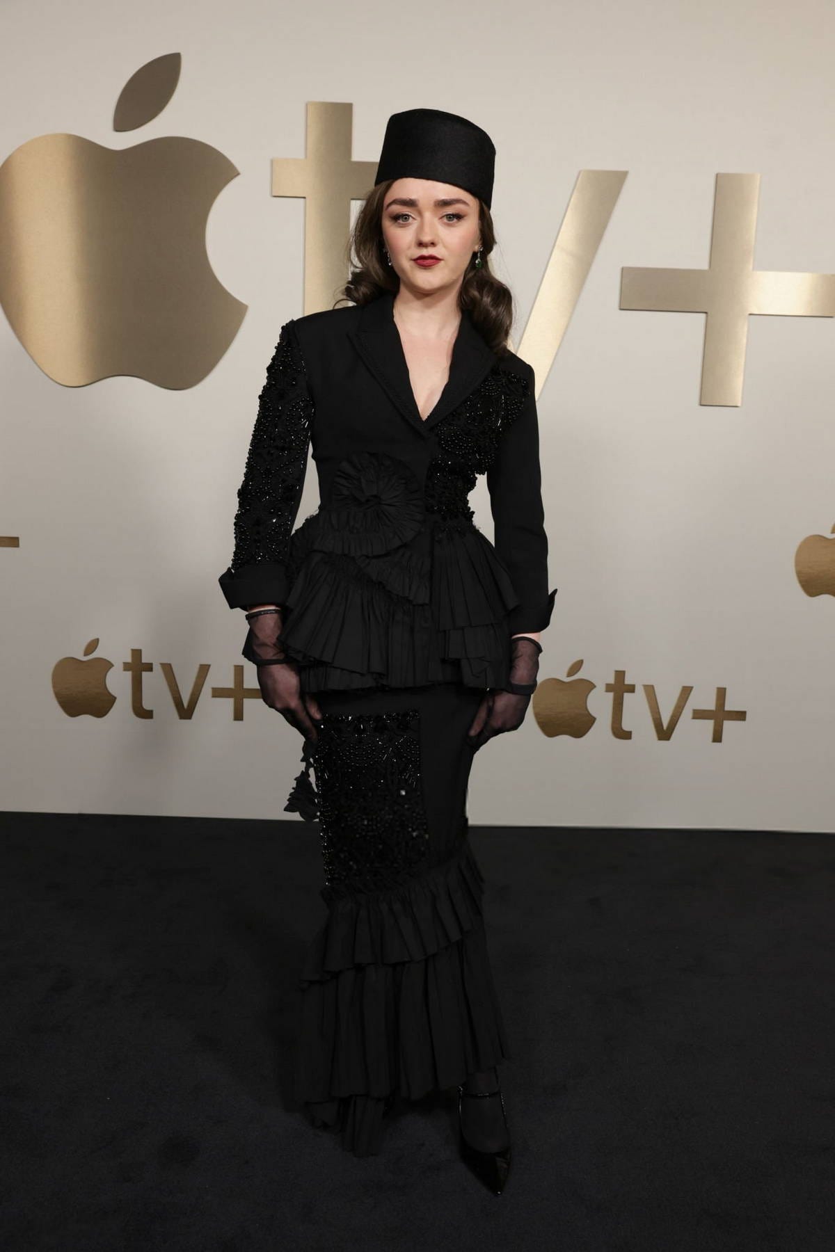 Maisie Williams and Juliette Binoche attend Apple TV+ presentation of 'The New  Look' during the TCA Winter Press Tour in Pasadena, California-050224_14