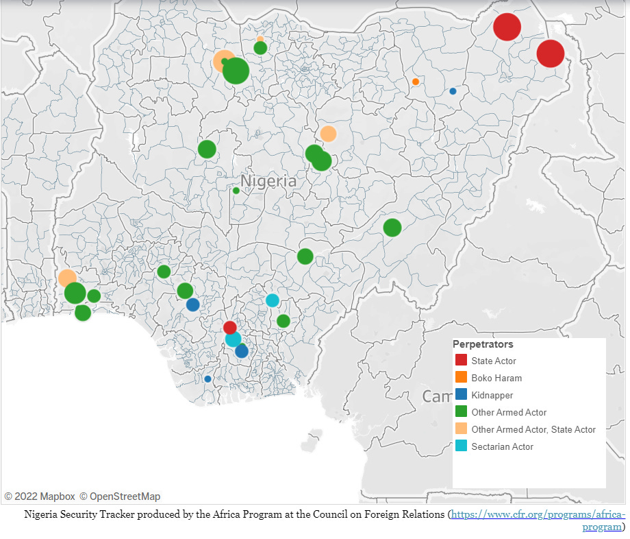 CFR's Nigeria Security Tracker Weekly Update: January 22–27, 2022