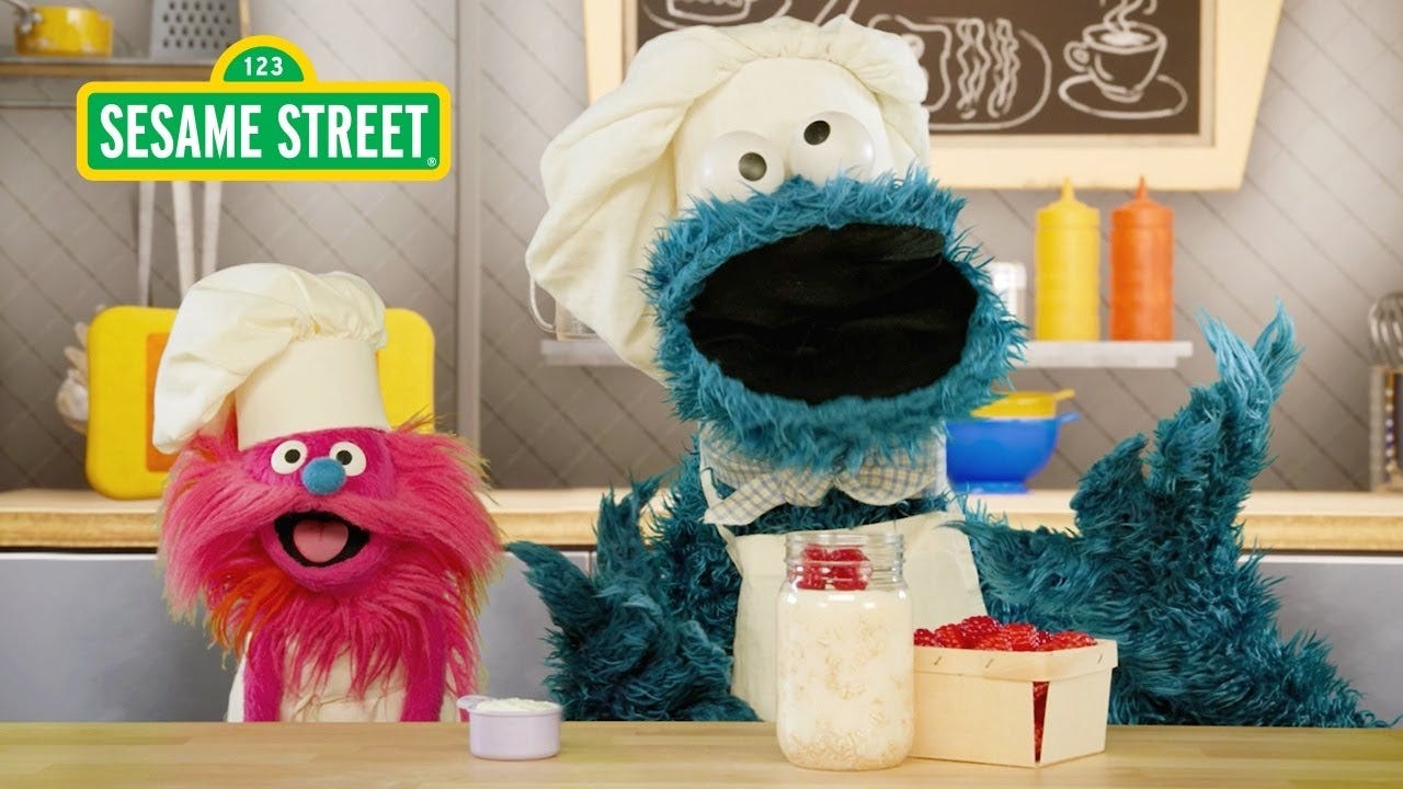 Sesame Street: How to Make Overnight Oats | Cookie Monster's Foodie ...