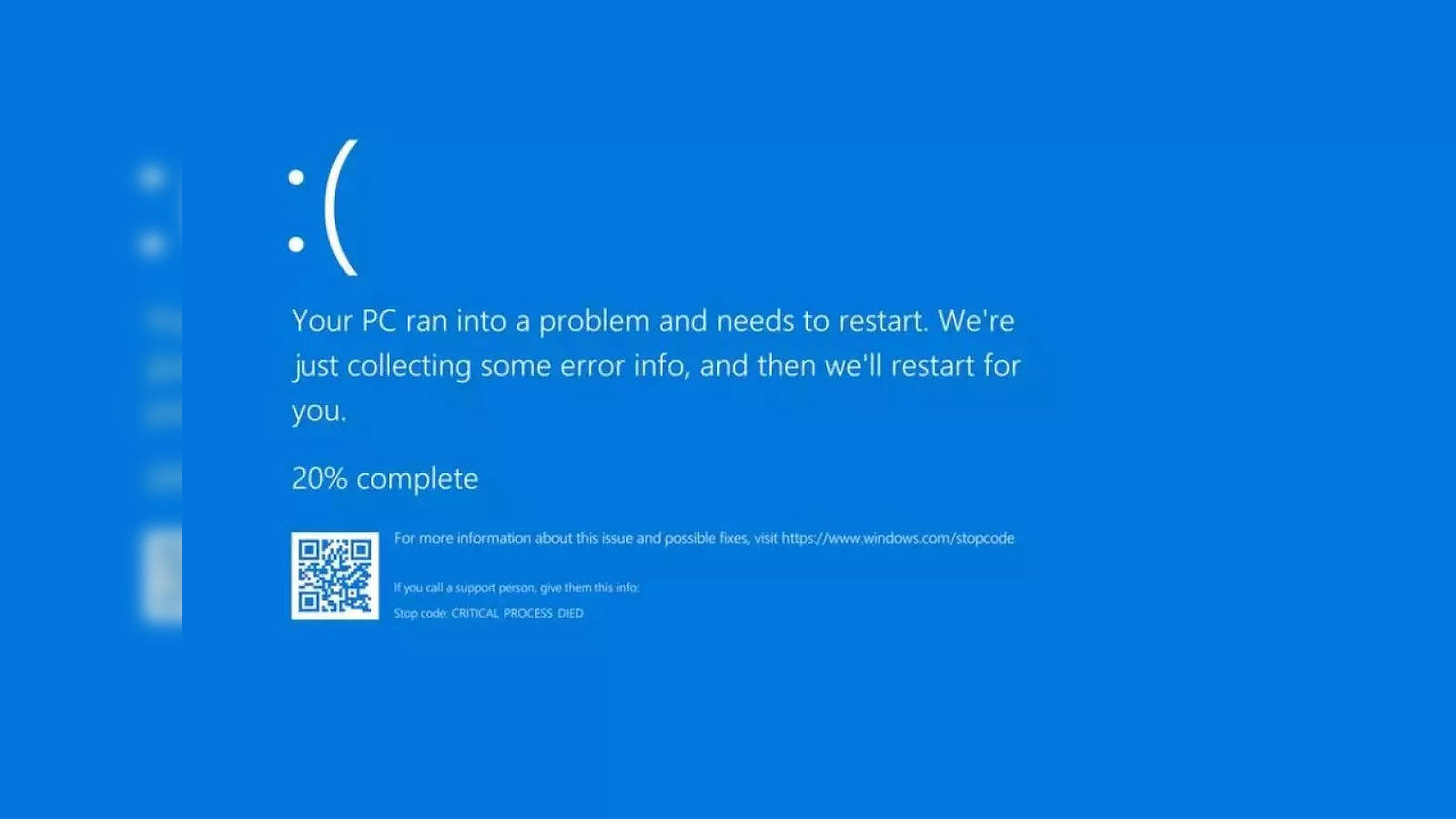 Blue Screen of Death: Why is my laptop or desktop showing a blue screen  error? What's the Blue Screen of Death error and how to troubleshoot it -  The Economic Times