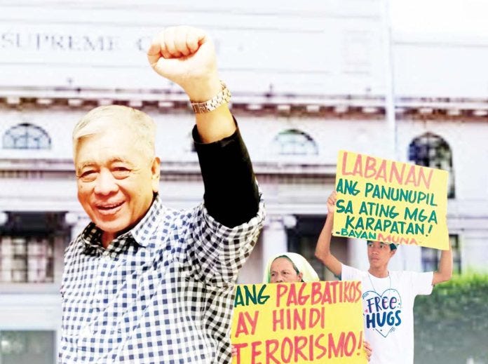 “I hope this landmark Supreme Court ruling will benefit thousands of other activists and political dissenters like me who are victims of political persecution and red-tagging,” says Iloilo activist and former Bayan Muna party-list representative Siegfred Deduro after securing a Writ of Amparo from the high court. PHOTO COLLAGE FROM BAYAN MUNA FACEBOOK PAGE