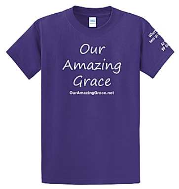 A purple t-shirt with white text

AI-generated content may be incorrect.