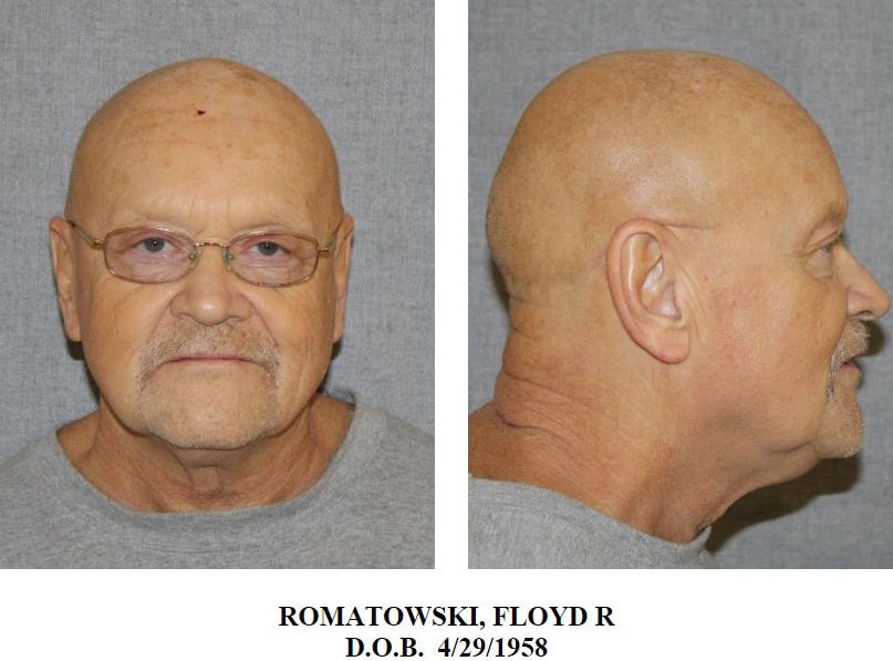 Floyd R. Romatowski is a convicted sex offender who is being released into Wausau Feb. 15, 2023 and this is covered in The Wausau Sentinel.