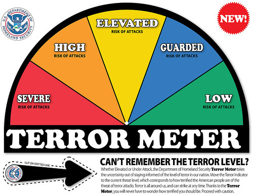 Fashion Impact: Color-Coded Terror Alerts- Everyone Panic!