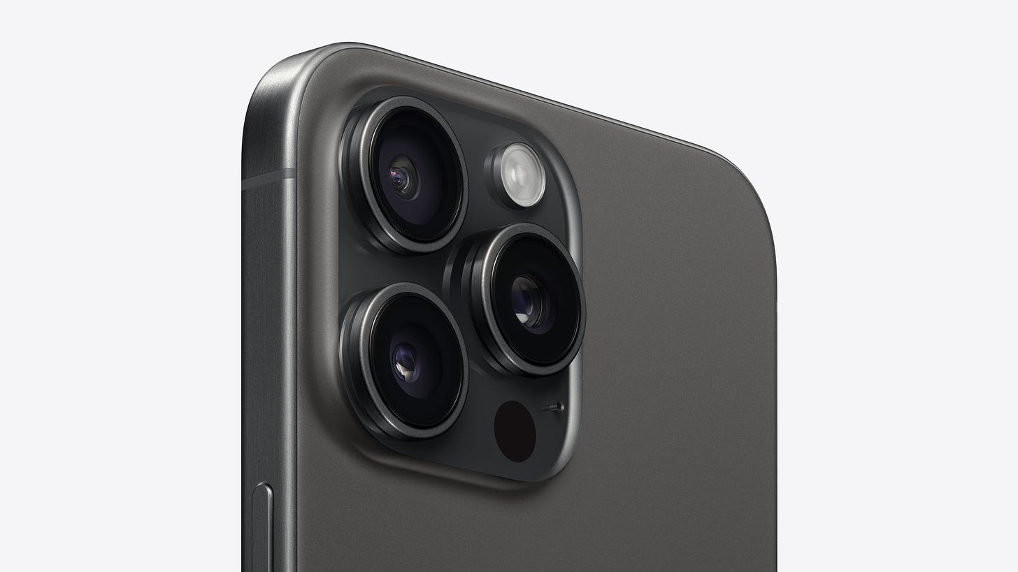Black Titanium iPhone 15 Pro color