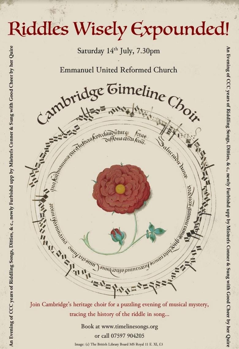 Honestly we're great. You should come. You should come and sing. Especially if you're a tenor. Please come. The pandemic ravaged our tenor section. There's almost no-one squeaky left. Stef keeps trying to blackmail me into doing it, but I'm only semi-squeaky and she won't let me practise an octave down. It hurts my throat. Please help. We'll buy you beer, or whatever it is that tenors like to drink. Campari and Soda maybe?