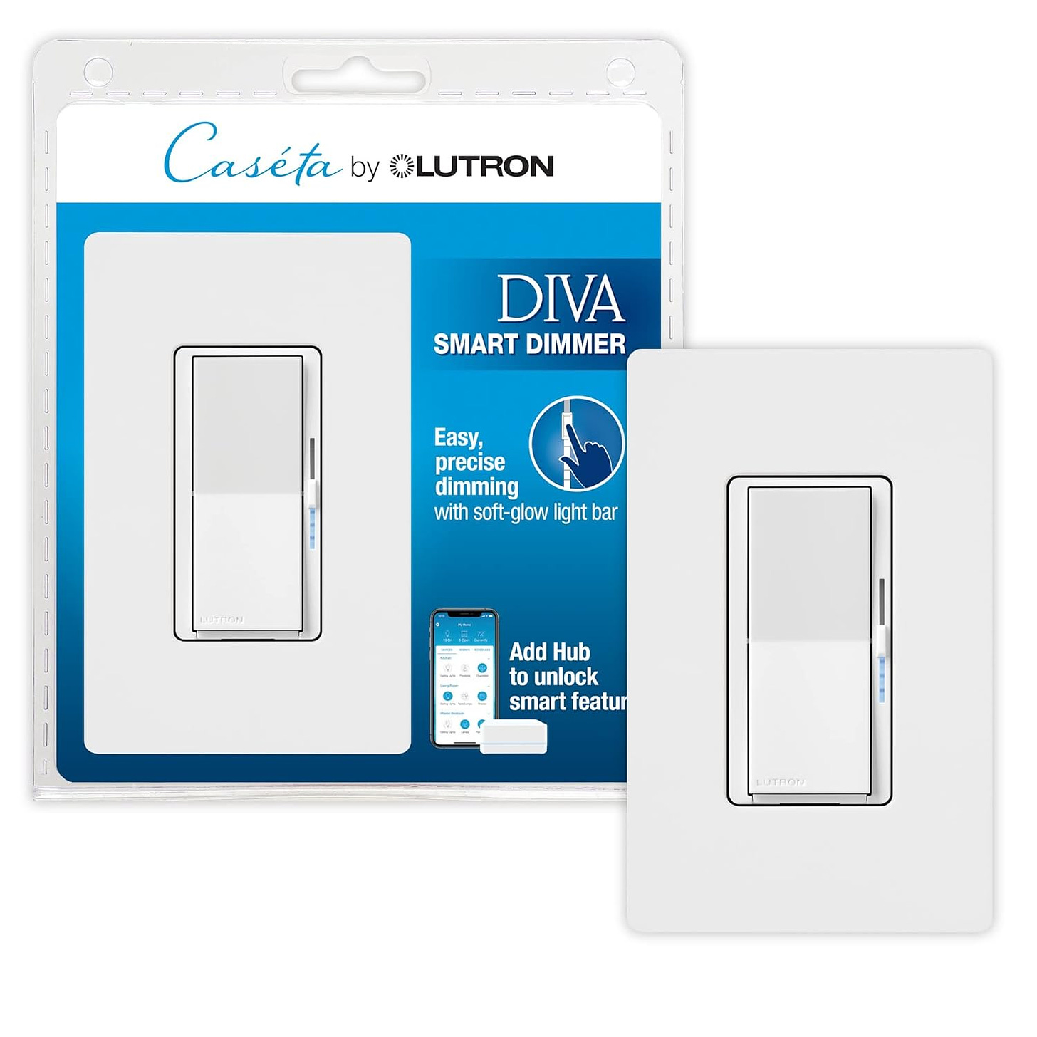 A smart light switch made by Lutron