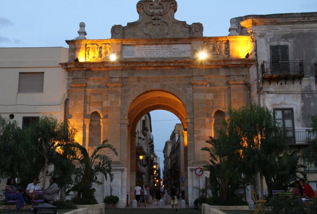 A grand entrance to Marsala's walled old town