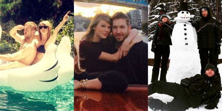 taylor swift purging calvin harris photos on social media