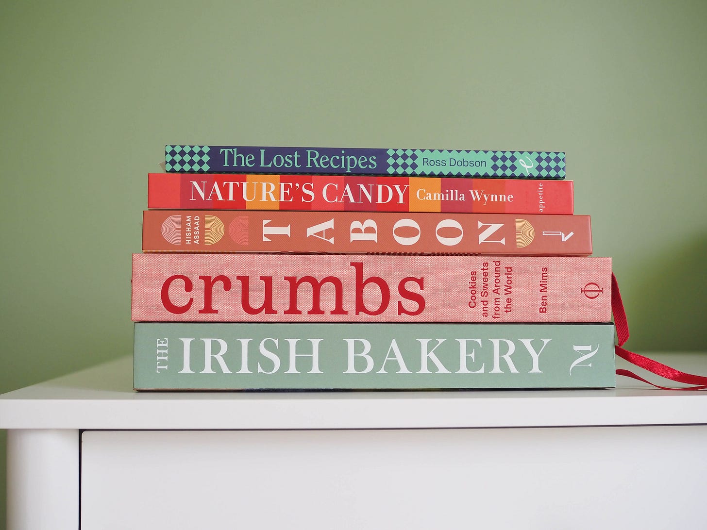 recent cookbooks on my shelf December 2024