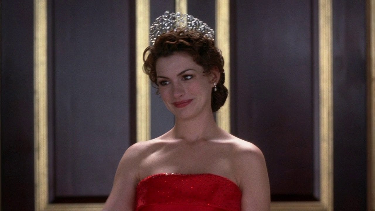 Mia Thermopolis at her 21st birthday party in The Princess Diaries 2: Royal Engagement.