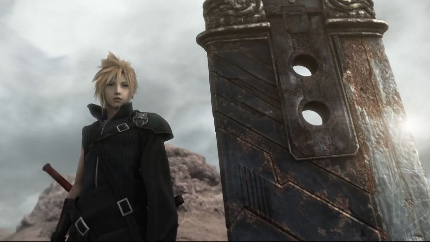 Cloud Strife (Takahiro Sakurai/Steve Burton) in Final Fantasy VII: Advent Children