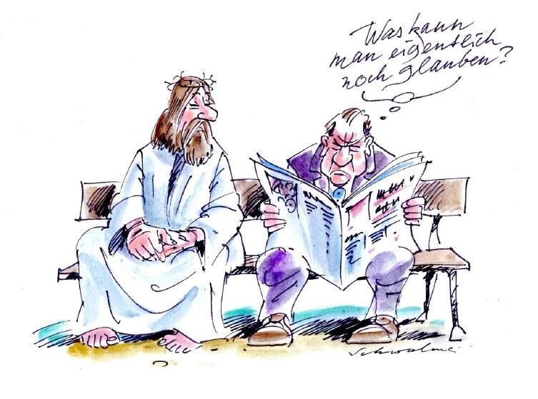 Trilogie „Glaube – Liebe – Hoffnung“ - Karikaturen zum Reformationsjubiläum