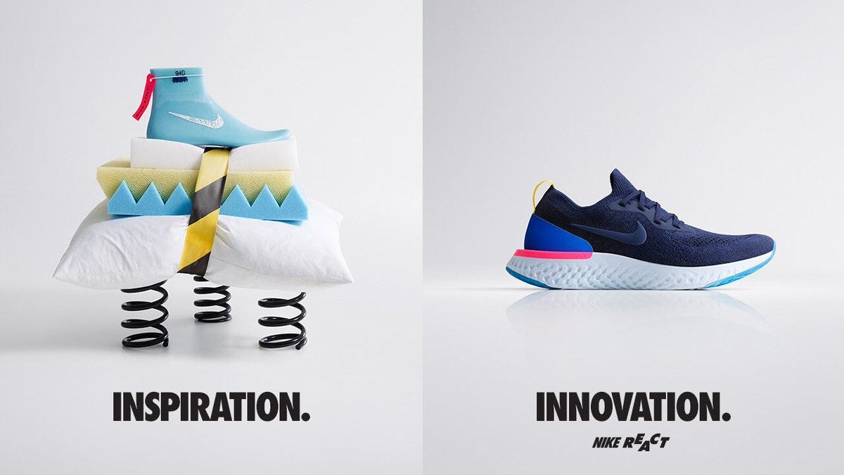 Nike on X: "Learn more about the Inspiration behind the Innovation:  https://t.co/ab5hO9VQE5 #nikereact https://t.co/TmUka0QzEz" / X