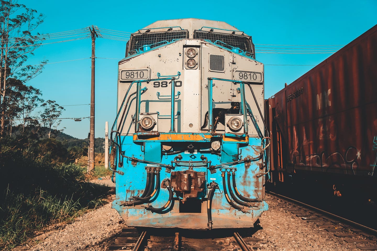 Photo of approaching train