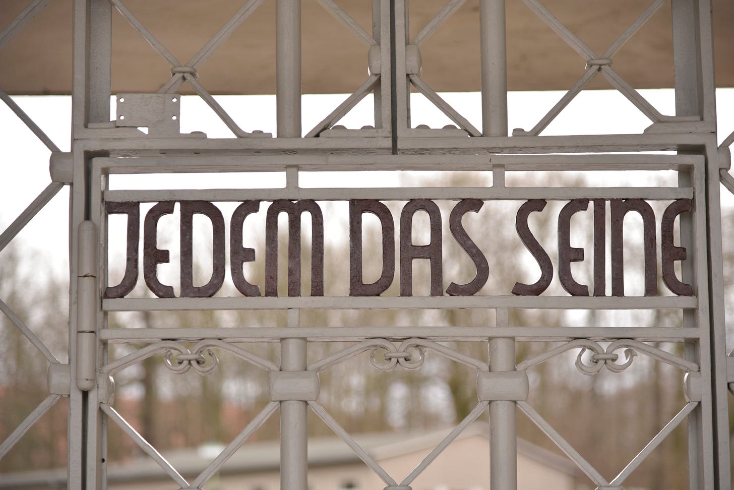 Gate of Buchenwald Inscription "Jedem das Seine"