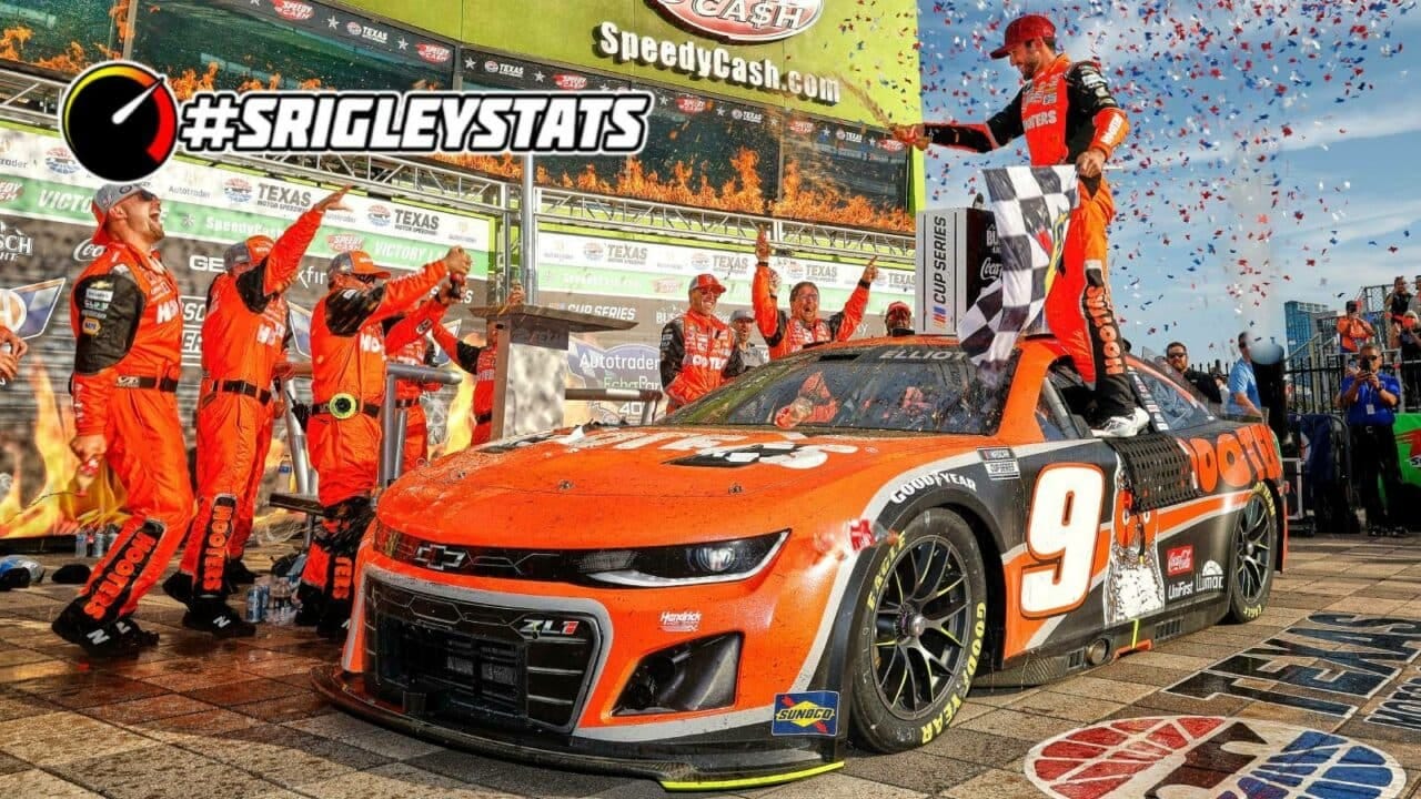 hero image for Srigley Stats: Chase Elliott Returns to Form with Long-Awaited Victory at Texas