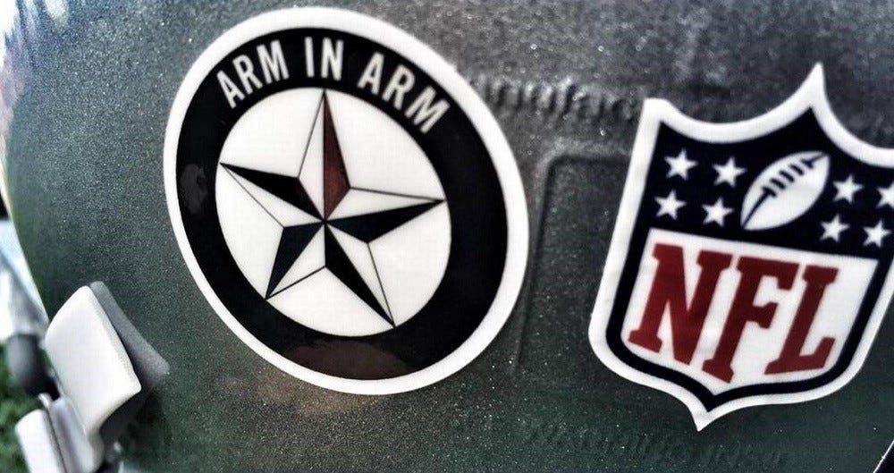 NFL won't let Cowboys wear police decal on helmets 2016 images