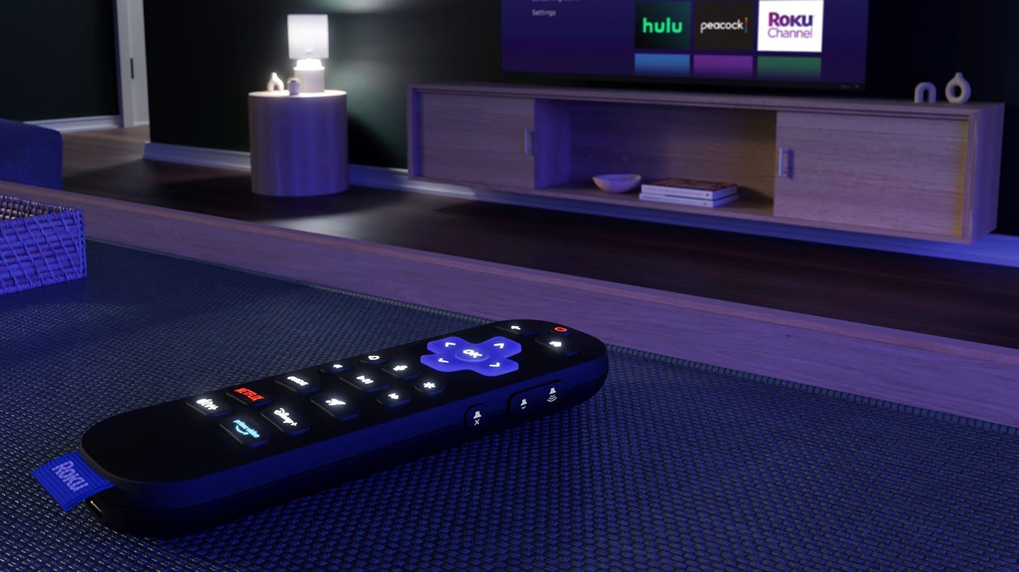 Roku Voice Remote Pro with USB-C and backlight