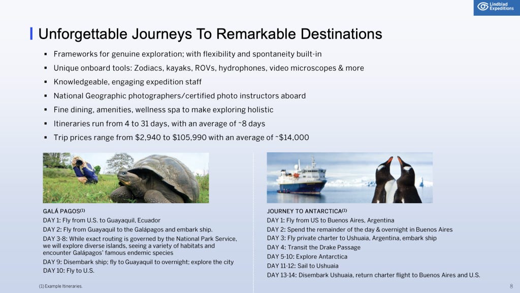 A look at some of the expeditions that Lindblad offers. 