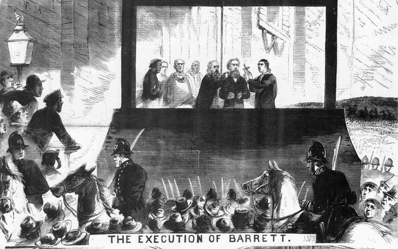 The anniversary of the last public execution in the UK