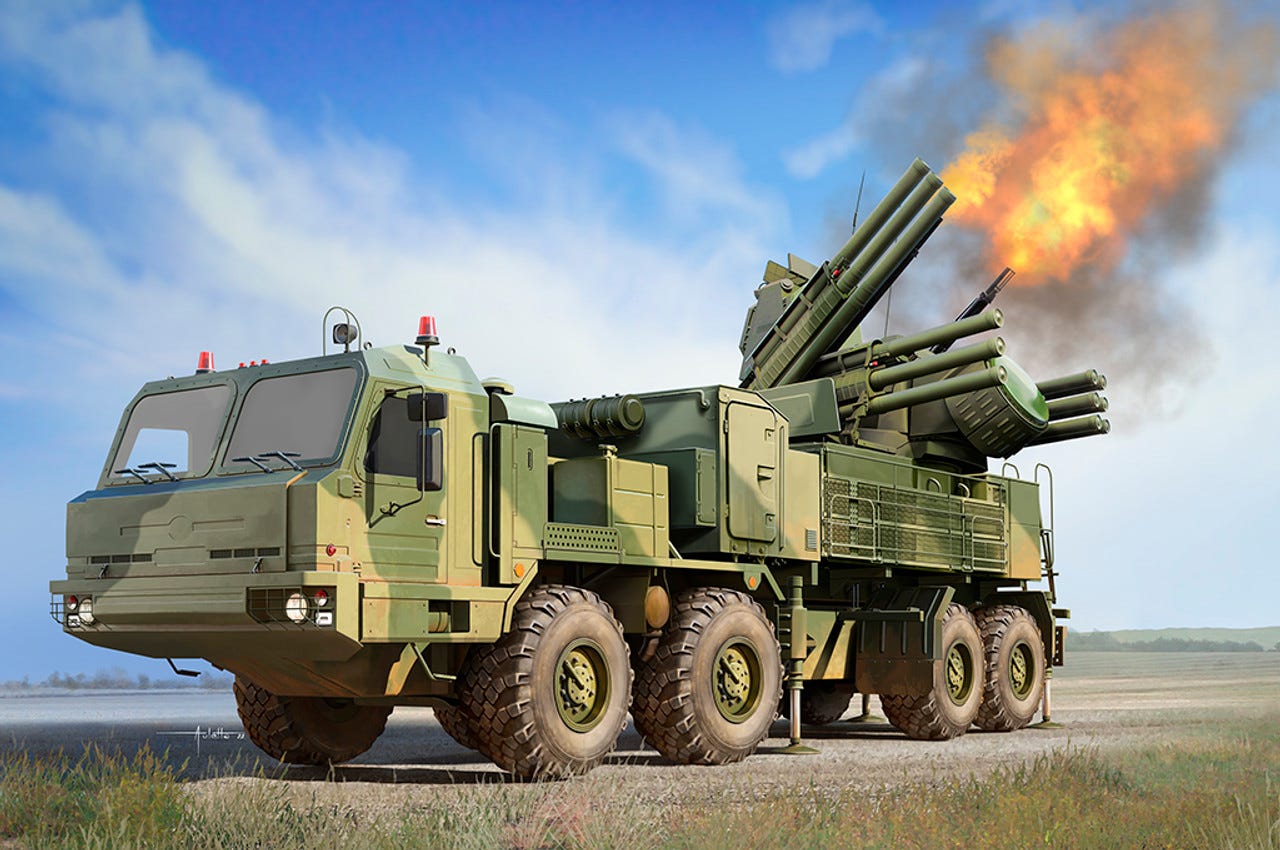 Russian 72V6 of 96k6 Pantsir-S1 SPAAGM BAZ-6909 1/35 Trumpeter