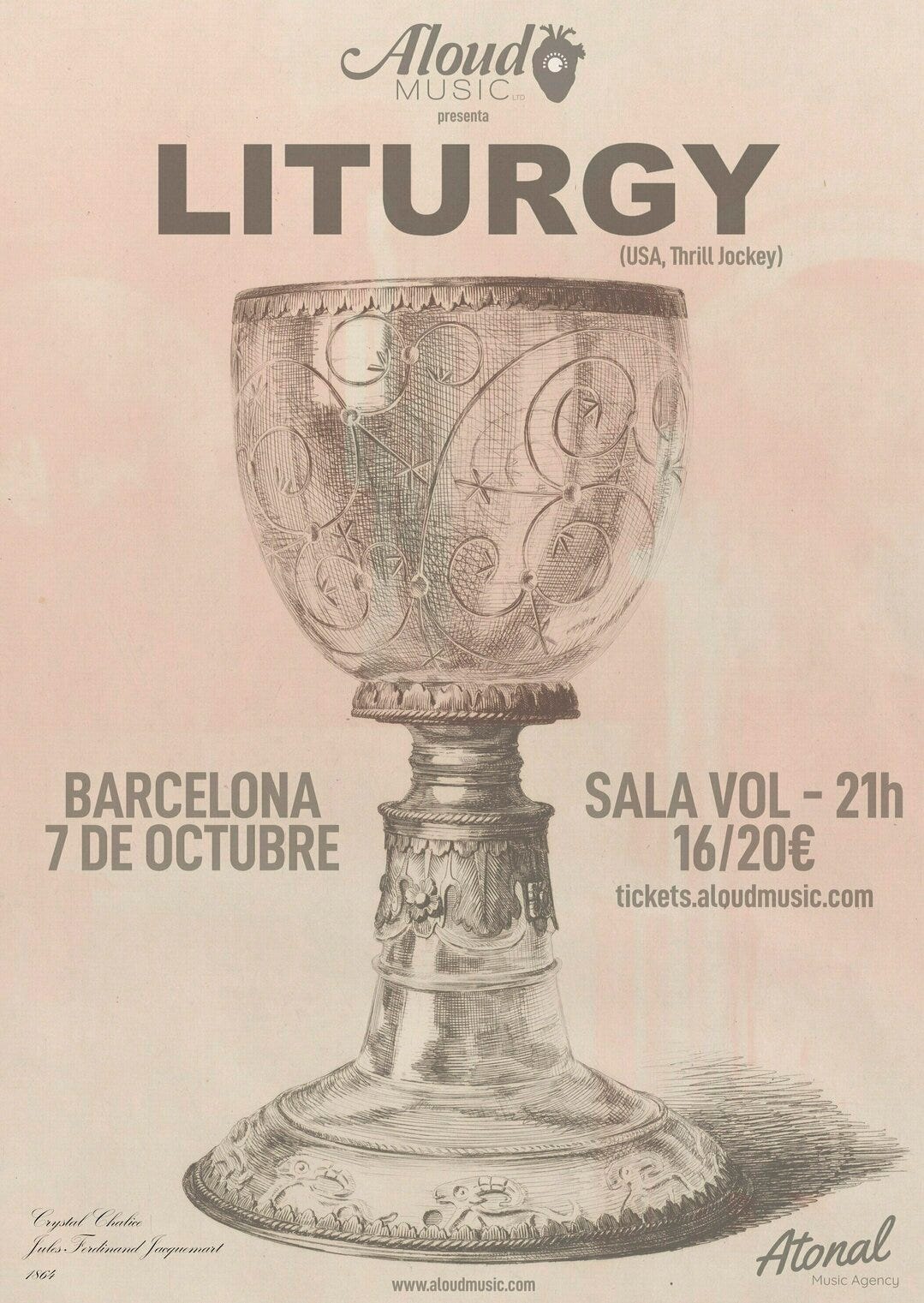Compra biglietti per Liturgy en Barcelona, a Barcelona | aloudmusic, per  Aloud Music