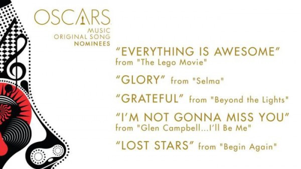 oscar noms for Original Song 2015