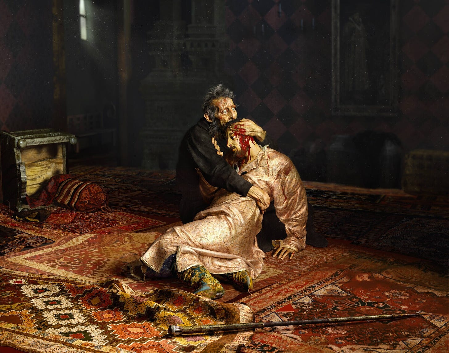 Ivan the terrible and his son Ivan 3D