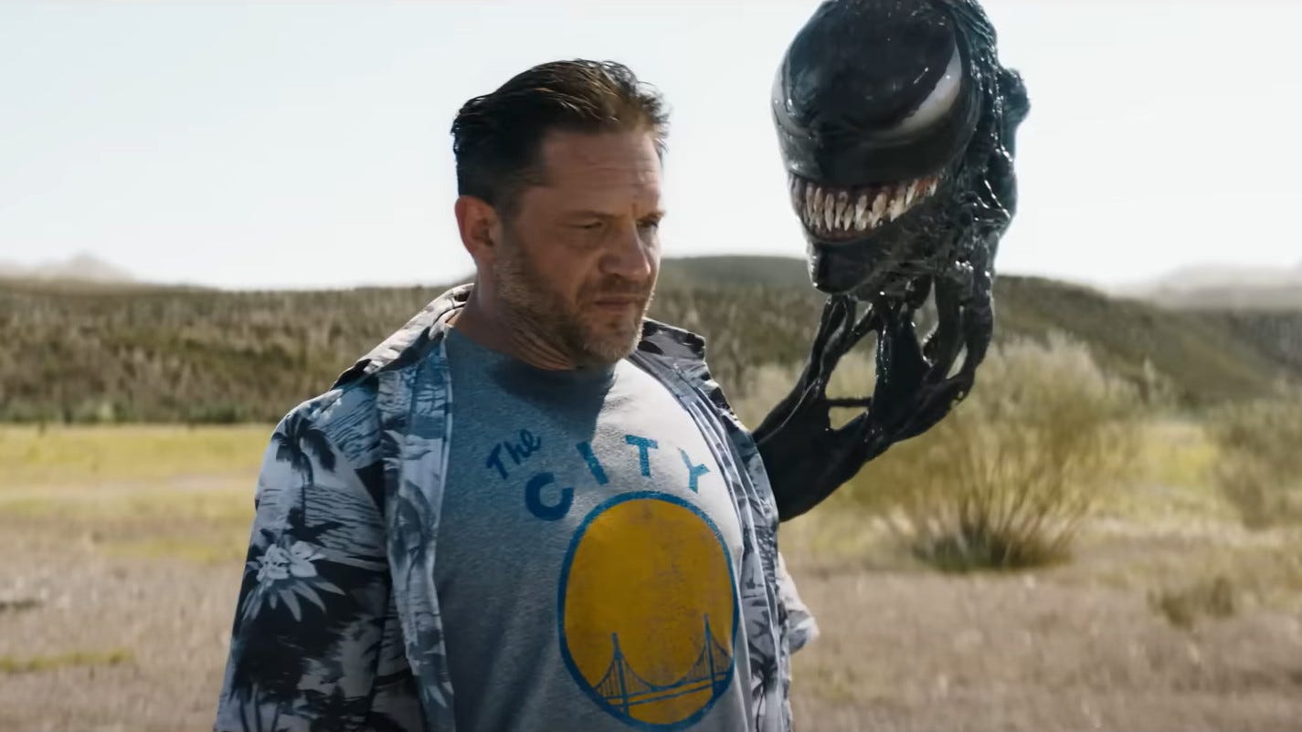 Tom Hardy reunites with his symbiote pal in Venom: The Last Dance