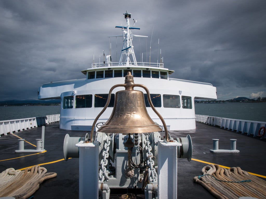 Bell on a ship