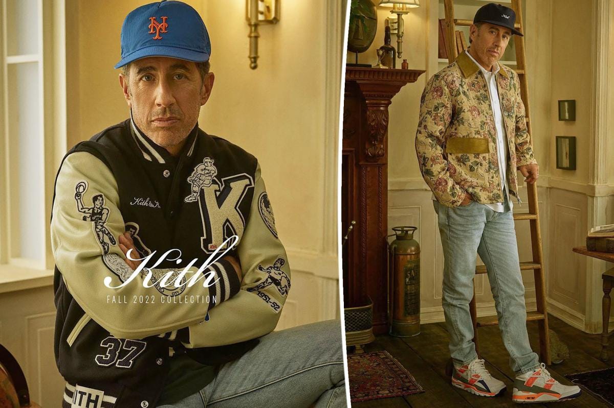 Jerry Seinfeld stars in Kith's fall 2022 campaign Jerry Seinfeld stars in Kith's fall 2022 campaign