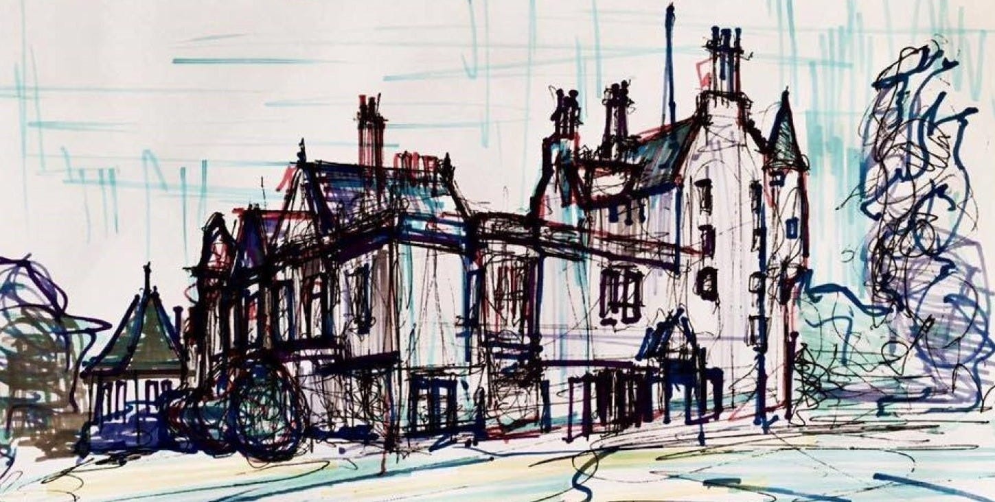 sketch of lauriston castle