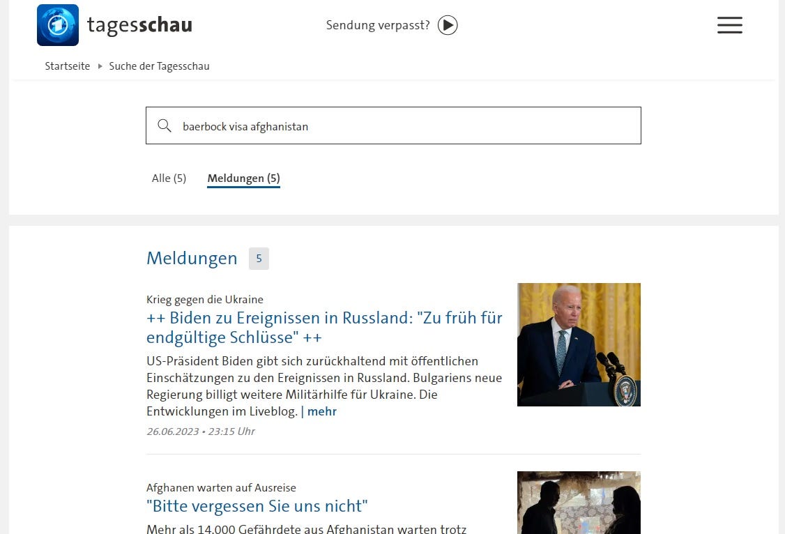 Tagesschau verschweigt Visa-Affäre