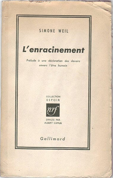 File:L'enracinement, Simone Weil, Gallimard.jpg