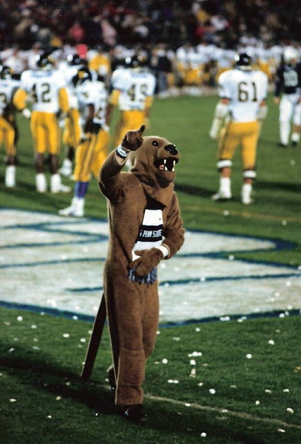 Nittany Lion With Marshmallows 1989 | There used to be a tra… | Flickr