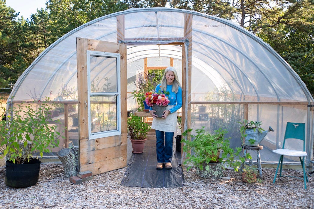 Susie Middleton, hoop house, photo by Jeanna Shepard