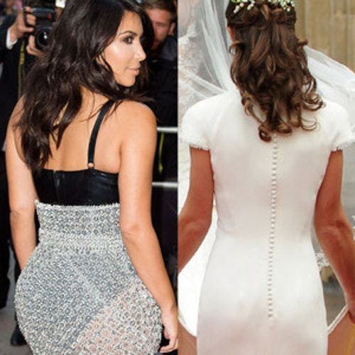 kim kardashian slammed by pippa middleton for rear exposure images 2014