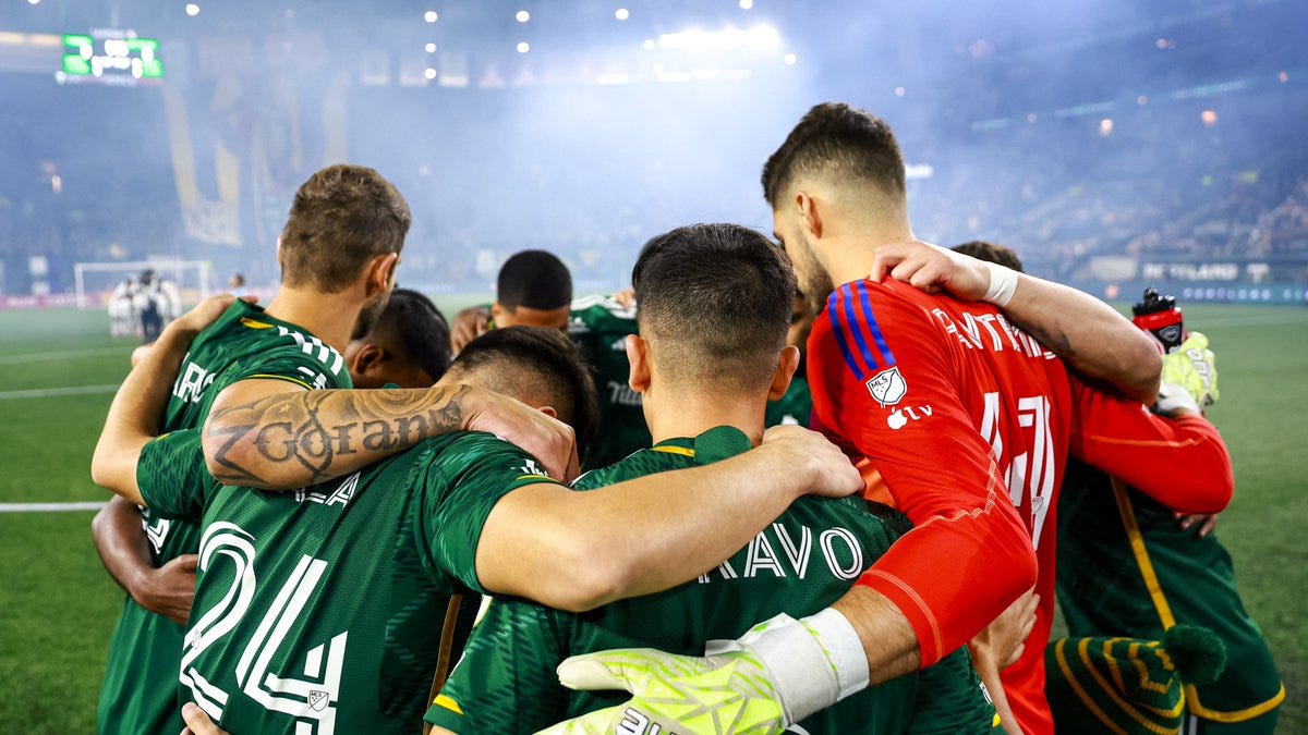 Timbers Team Huddle