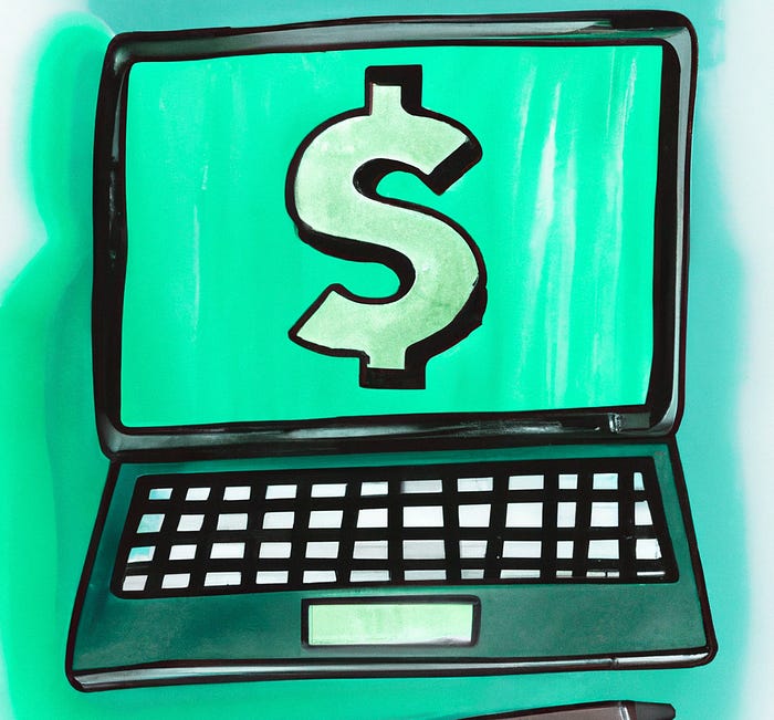 Making money online isn’t a get rich quick scheme — it does take time. But trust me, you have more time than you think. Digital image of a laptop with a dollar sign on the screen. Making money online isn’t a get rich quick scheme — it does take time. But trust me, you have more time than you think. Digital image of a laptop with a dollar sign on the screen.