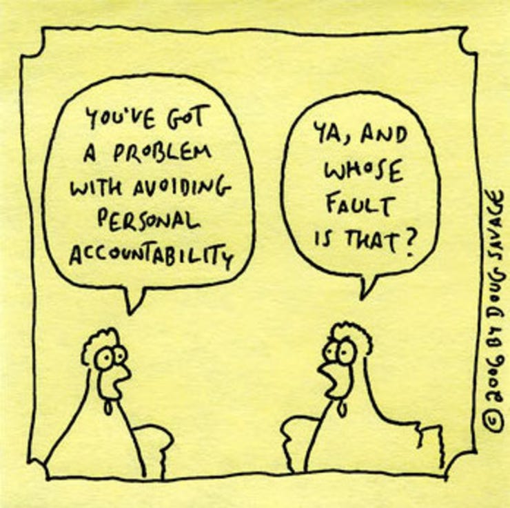 Avoiding Accountability 🐣