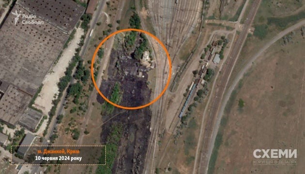 Satellite captures aftermath of AFU strike on military facility in Dzhankoy