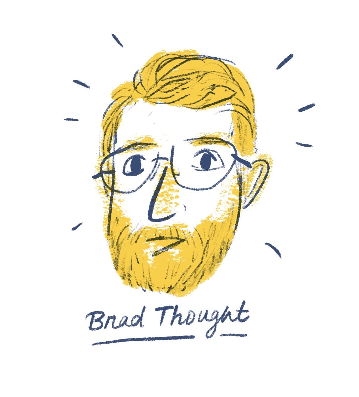 little doodle of Brad by Kayla