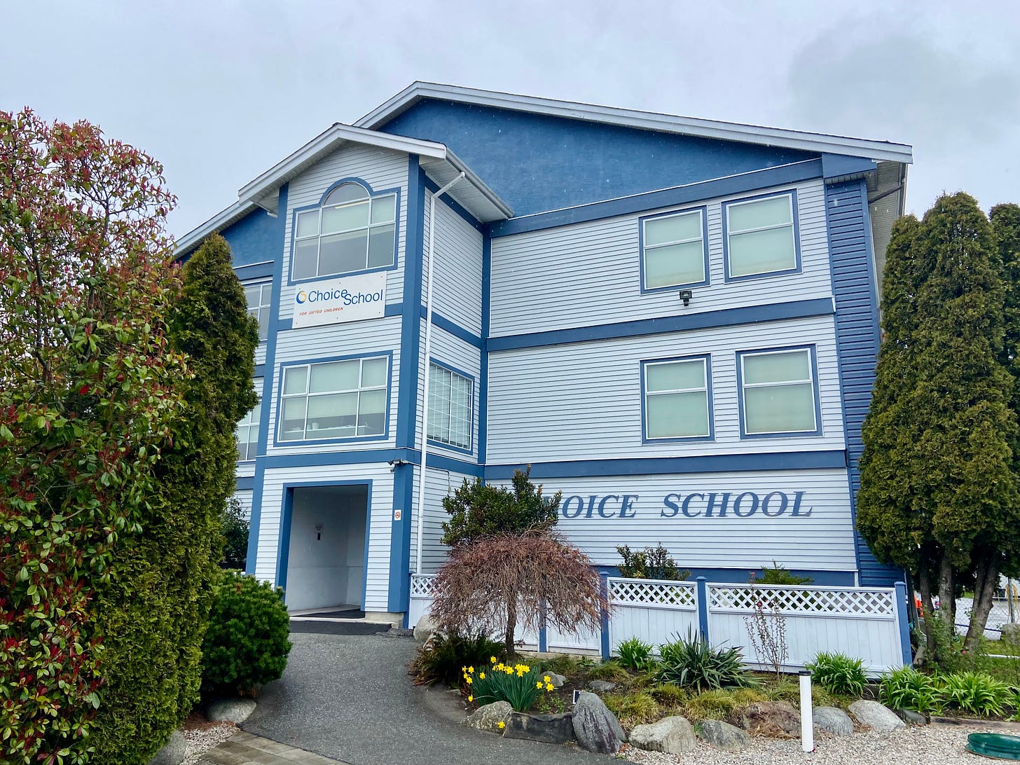 Blue Choice School two storey building 
