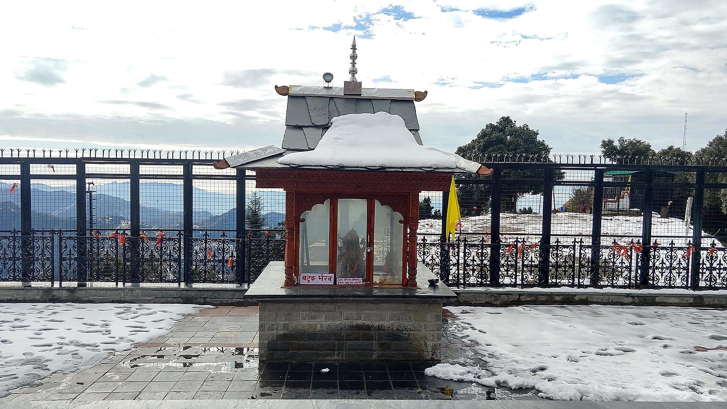 Small Temple of btul bhairav in Tara Devi temple