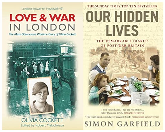 Two books based on Mass Observation diaries