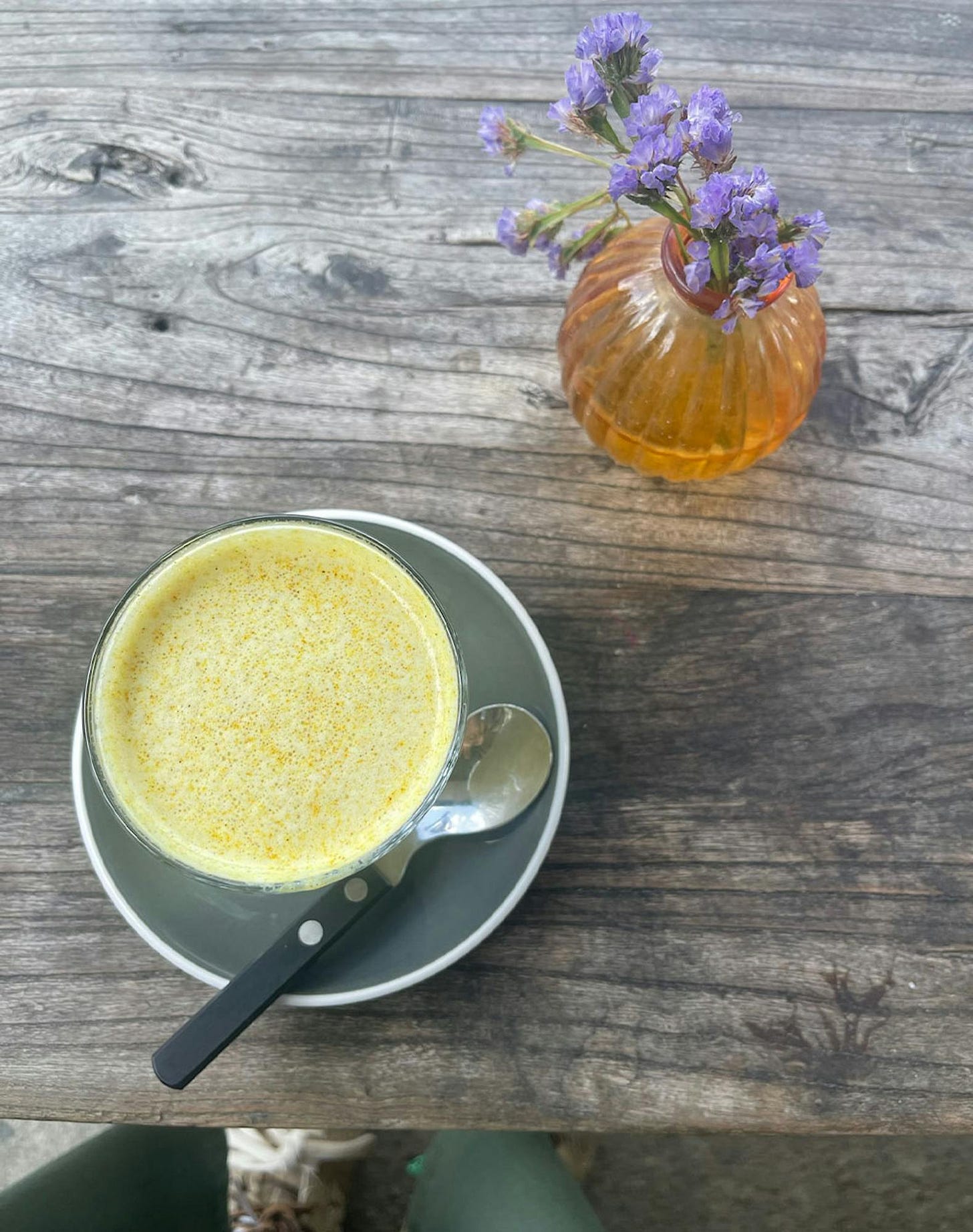 Tumeric latte at Soho Farmhouse
