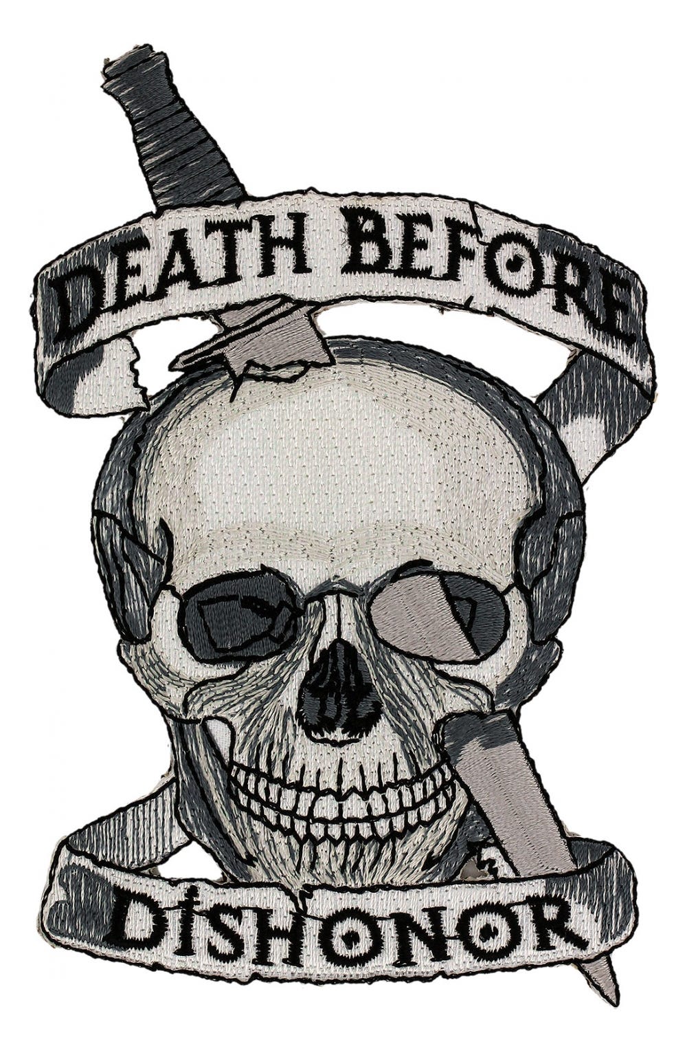 USMC Death Before Dishonor Skull Patch | Flying Tigers Surplus