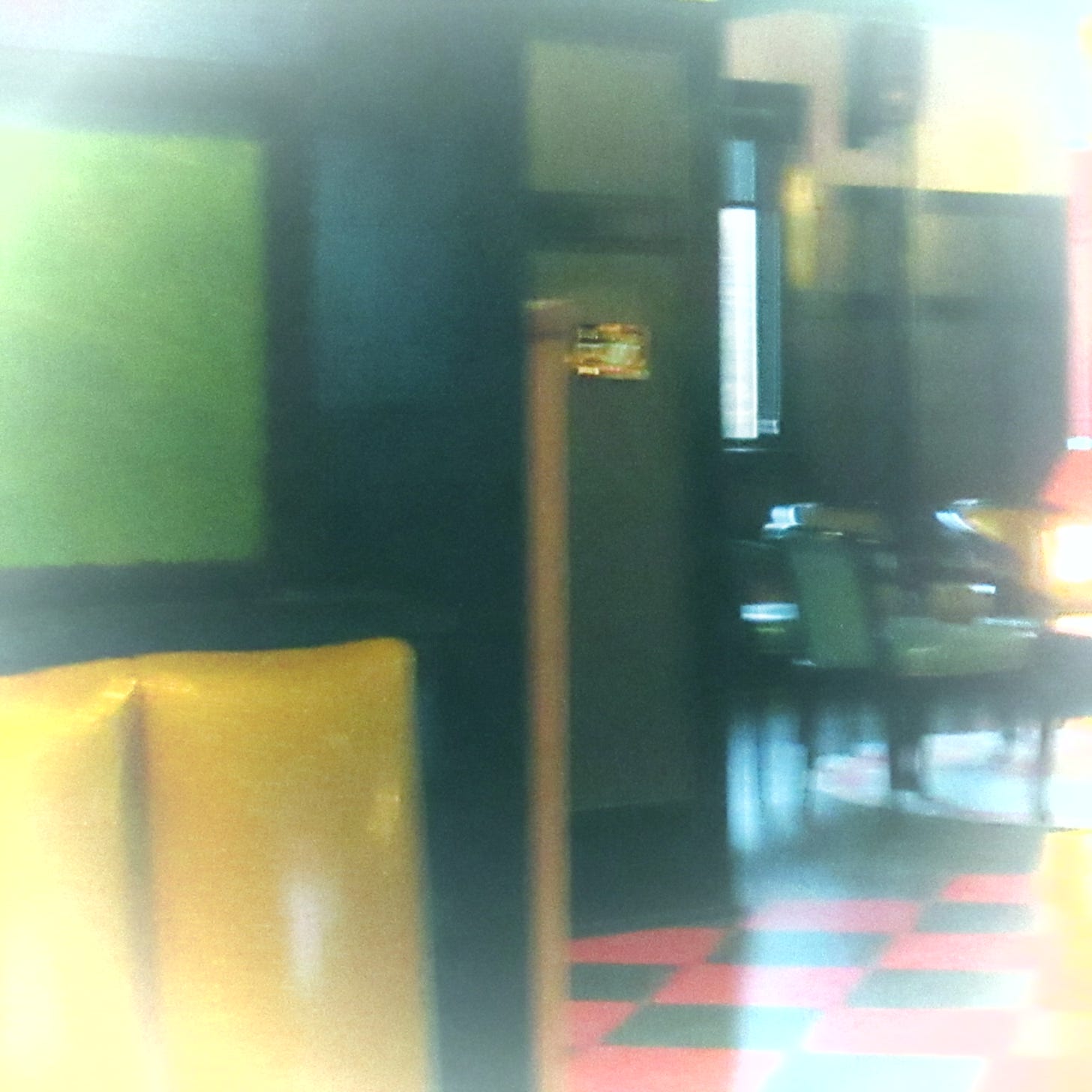A blurred out picture from the Ish kitchen and cocktail bar at the Billy Motel, Davis, WV