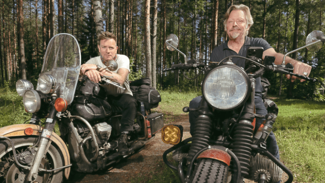 Ewan McGregor and Charley Boorman explore Europe by motorcycle in the new season of Apple TV+’s “Long Way Up.”